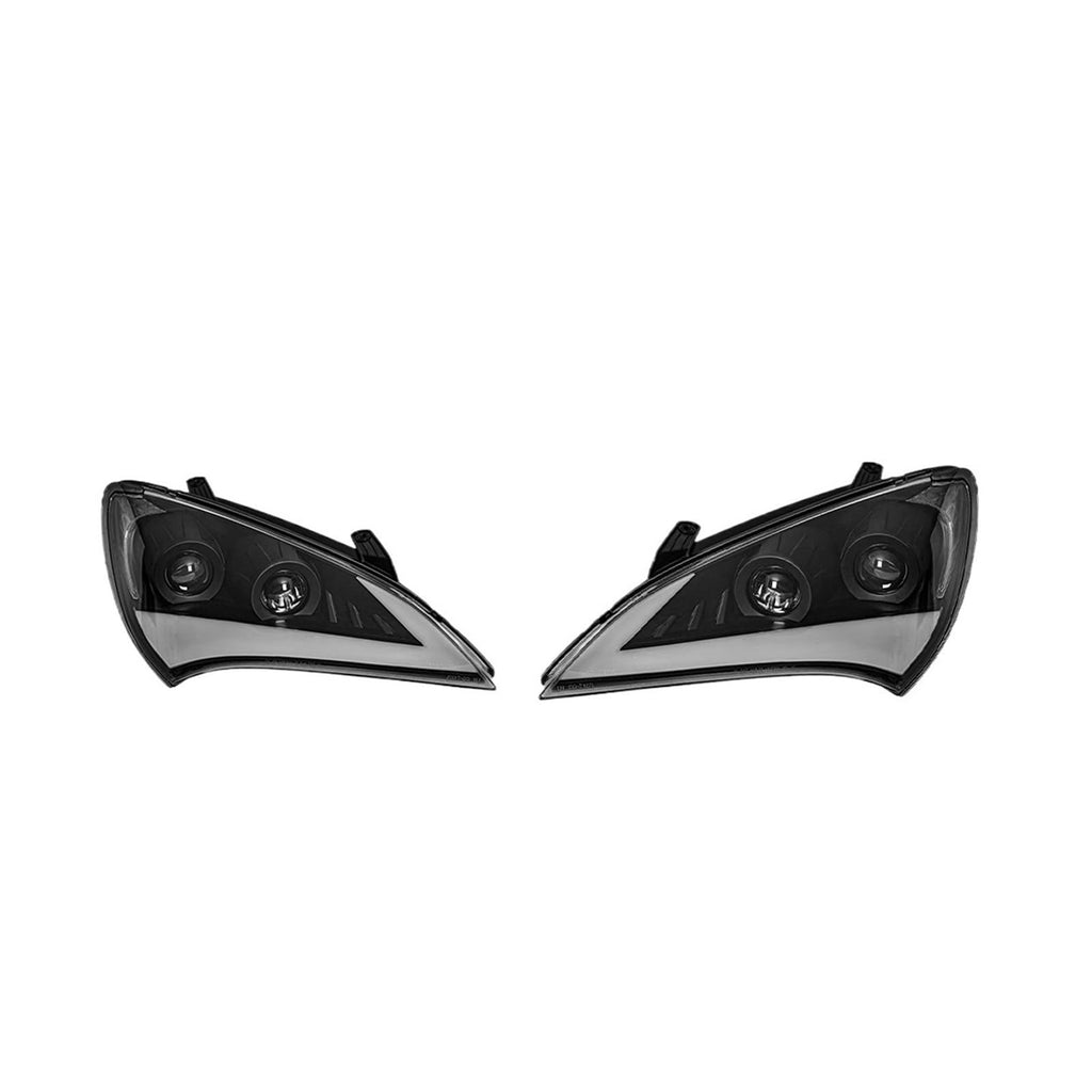 Hyundai Genesis Coupe LED Headlight Assembly 2009–2012 with DRL & Projector Beam