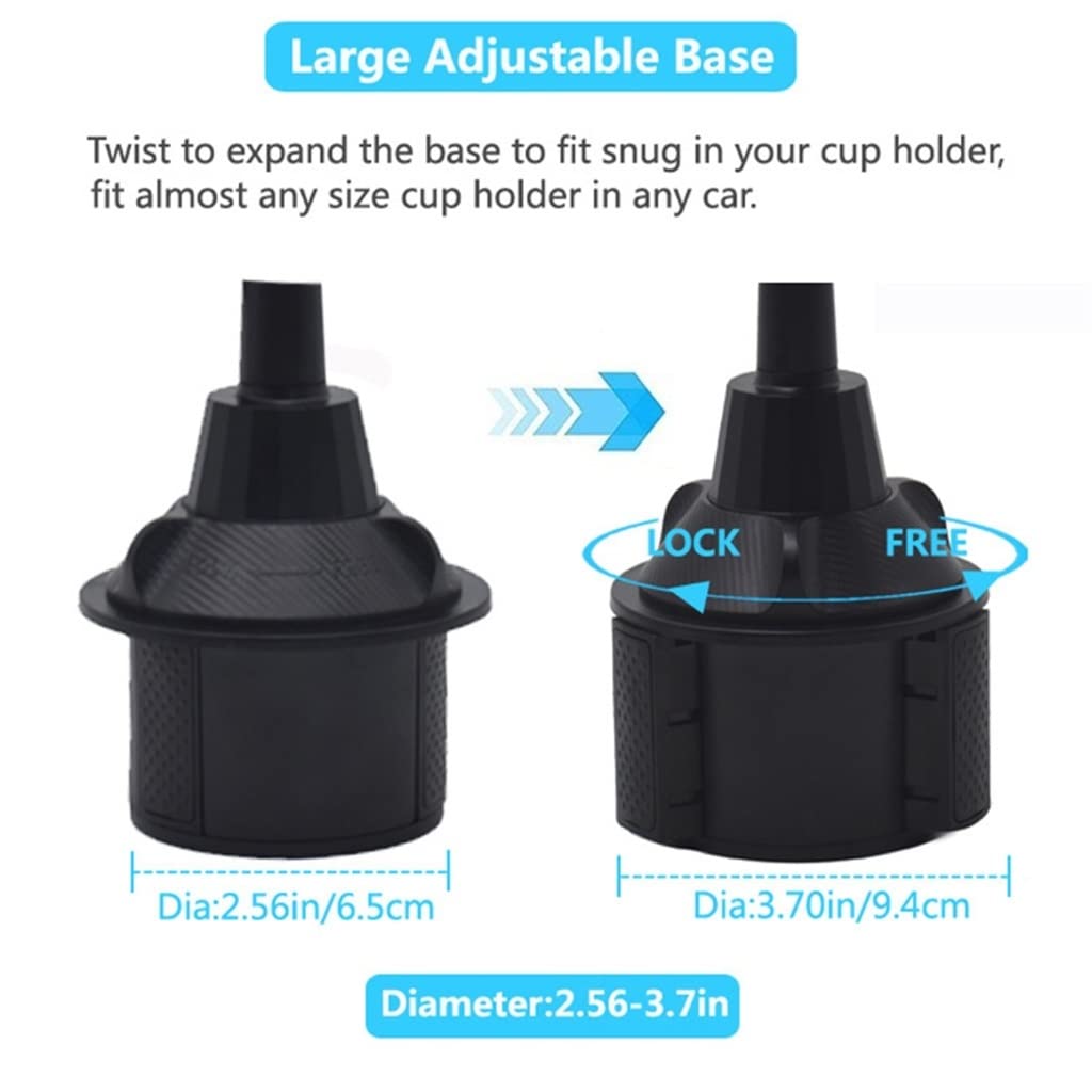 360° Cup Holder Phone Mount Universal Fit