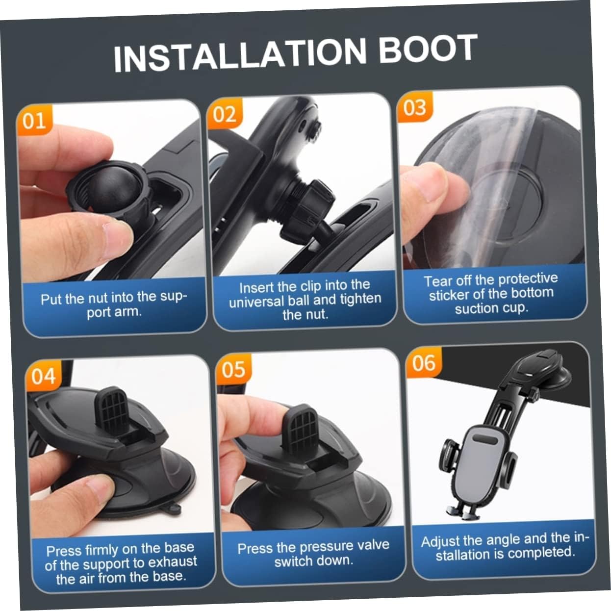 Dashboard Phone Mount with Suction Cup