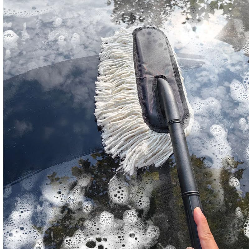 Premium Car Duster Brush with Long Handle