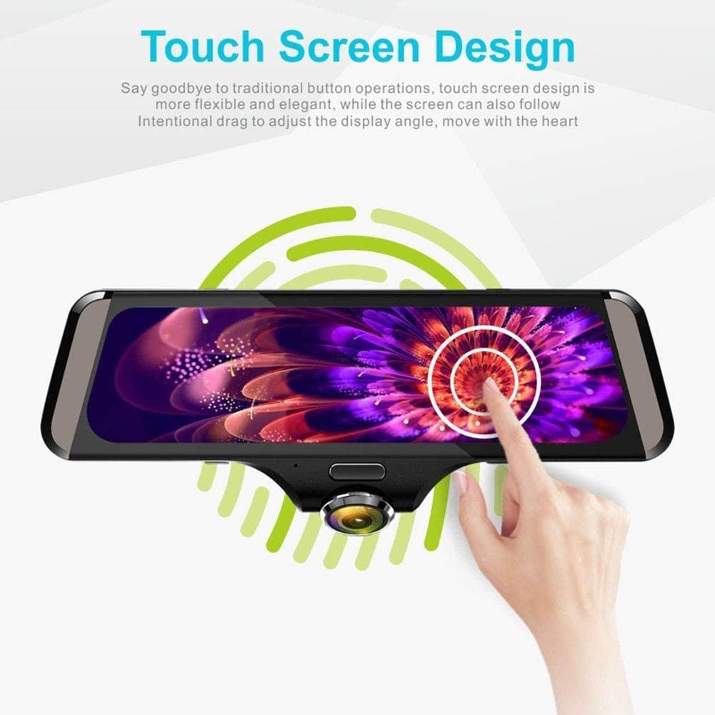 360° Dual Lens Dash Cam with GPS (10")