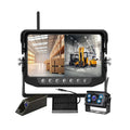 Magnetic Forklift Wireless Front Camera 7-inch 2CH Monitor DVR Recording Portable Solar Charger Case Reverse Camera for Truck