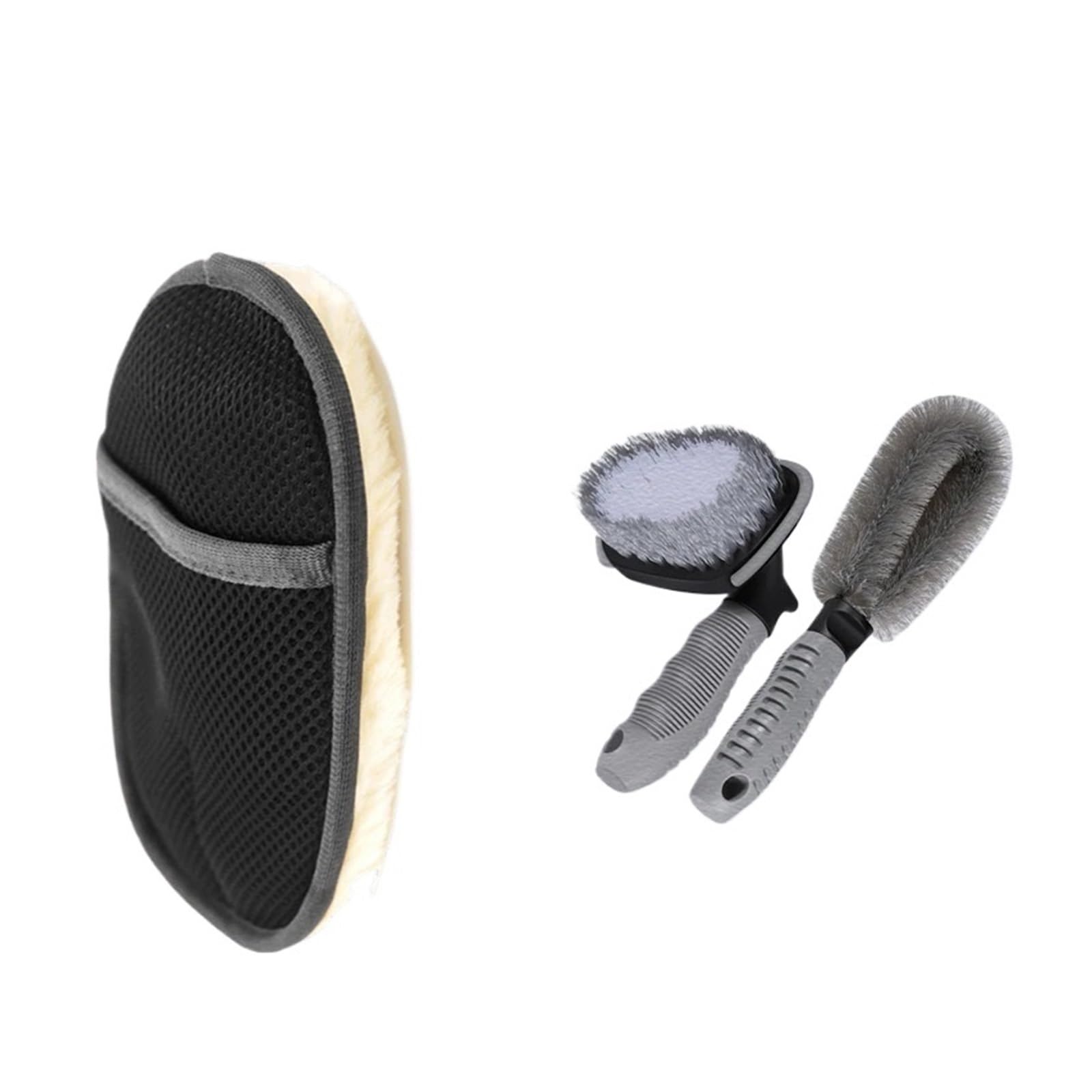 Plush Car Wash Mitt & Cleaning Brush