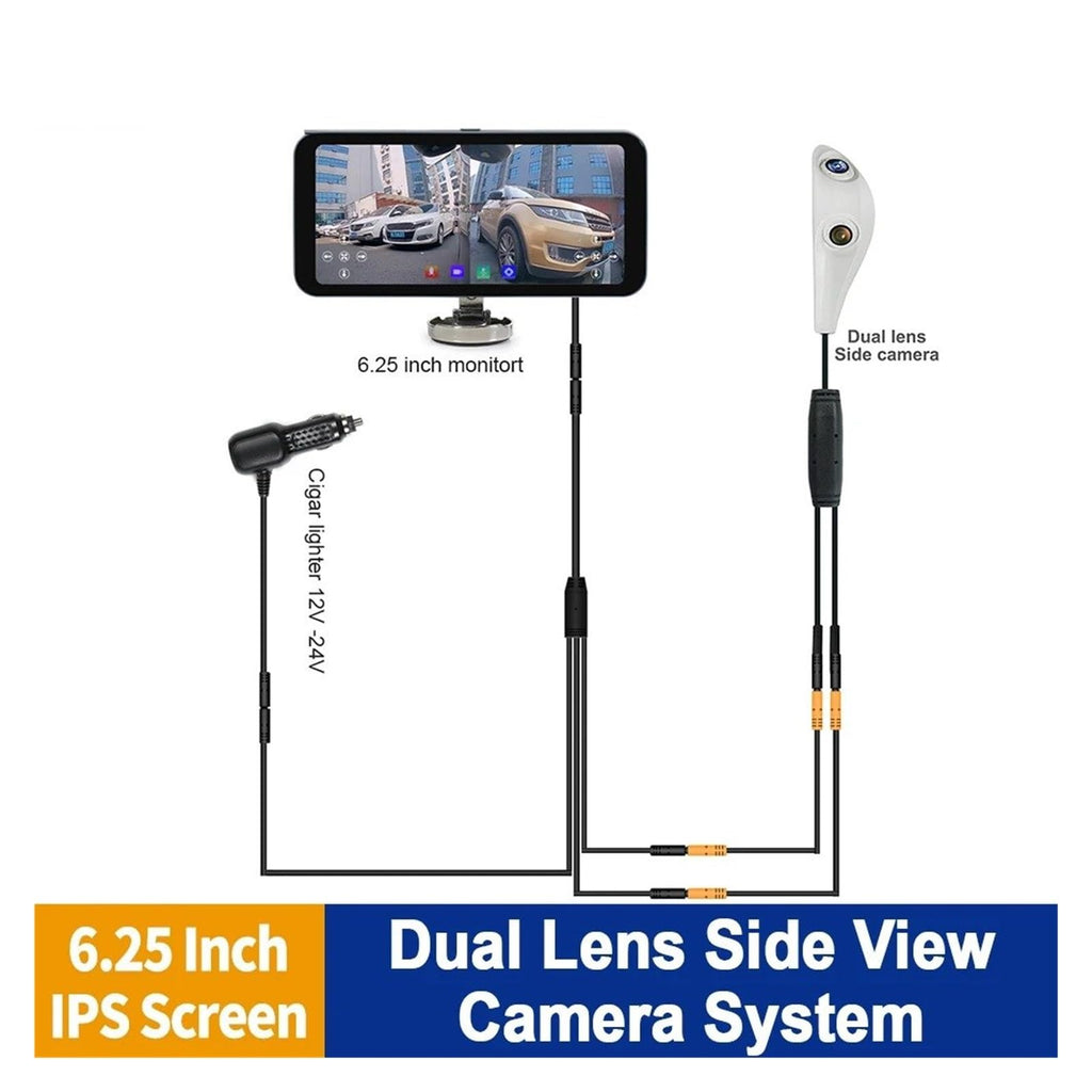 Blind Spot Camera System with 6.25" Monitor