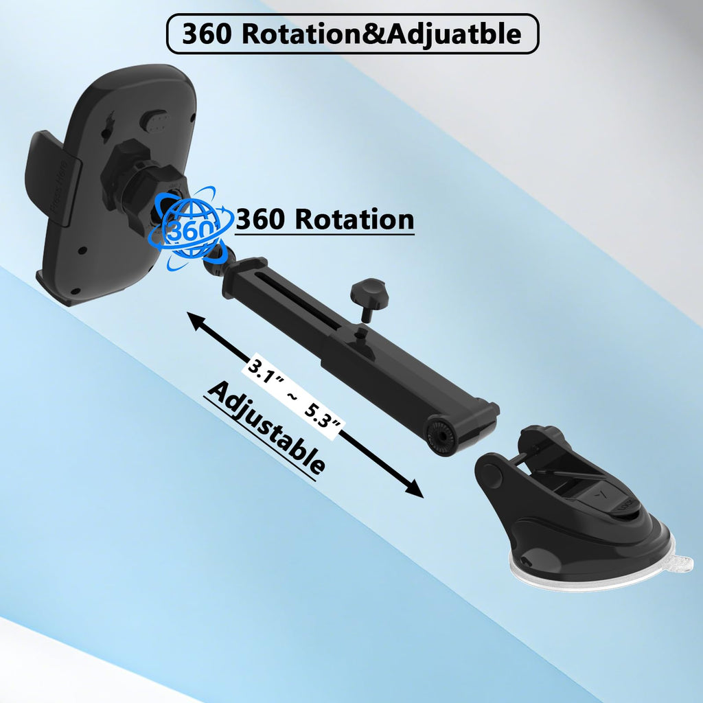 360° Windshield Phone Mount Universal Fit