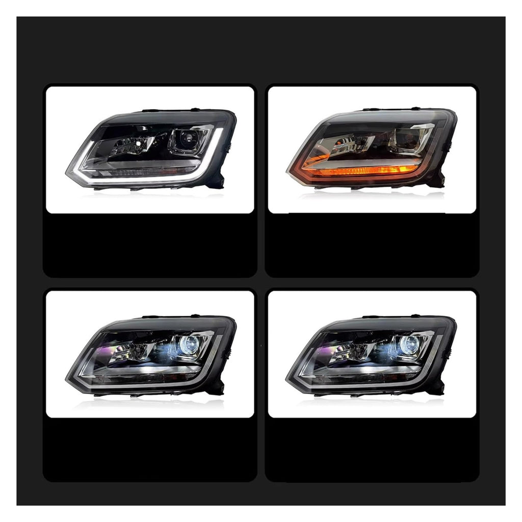 VW Amarok Headlight Assembly 2010–2016 with DRL & Dynamic Turn Signal