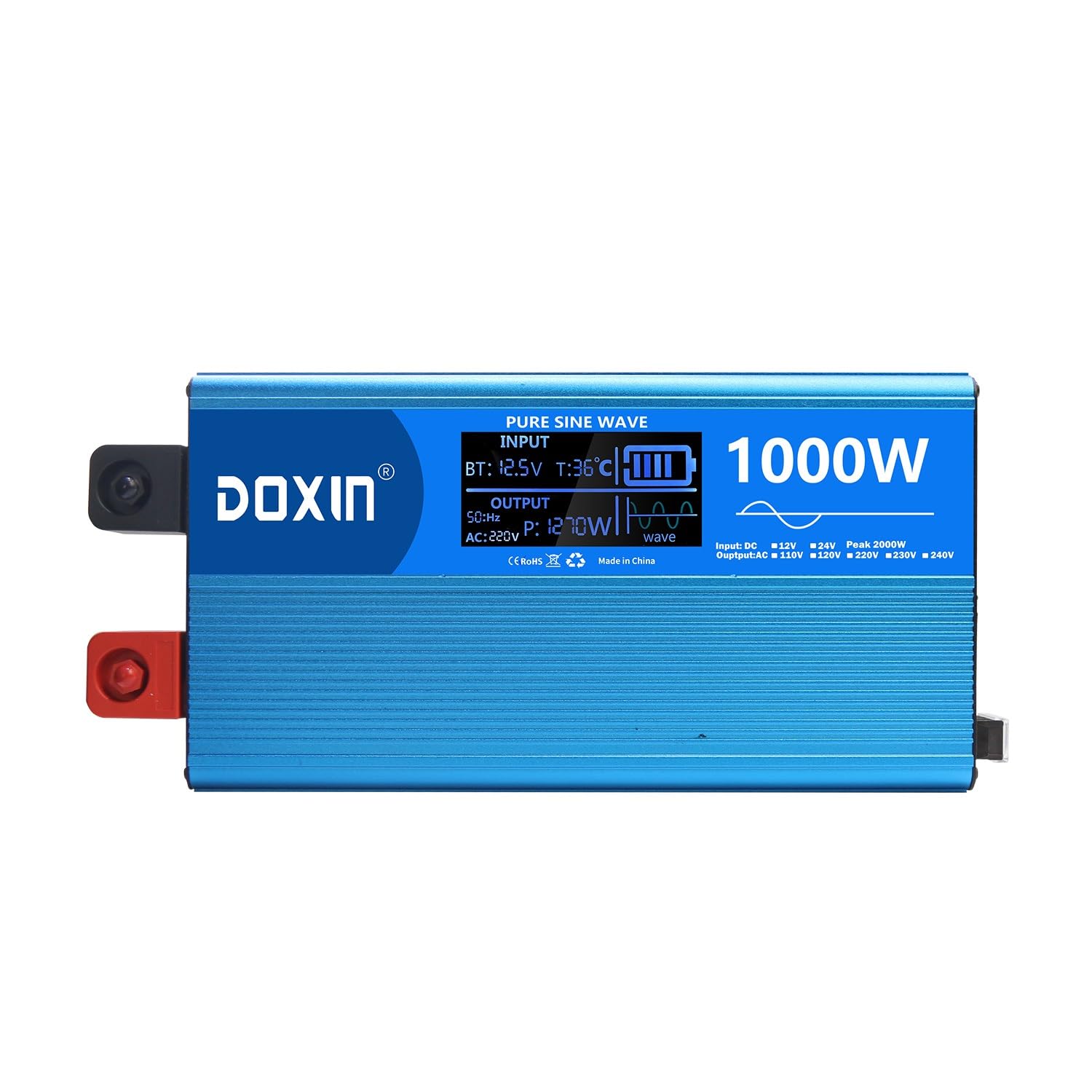 Car Power Inverter 12V/24V DC to AC with USB Ports