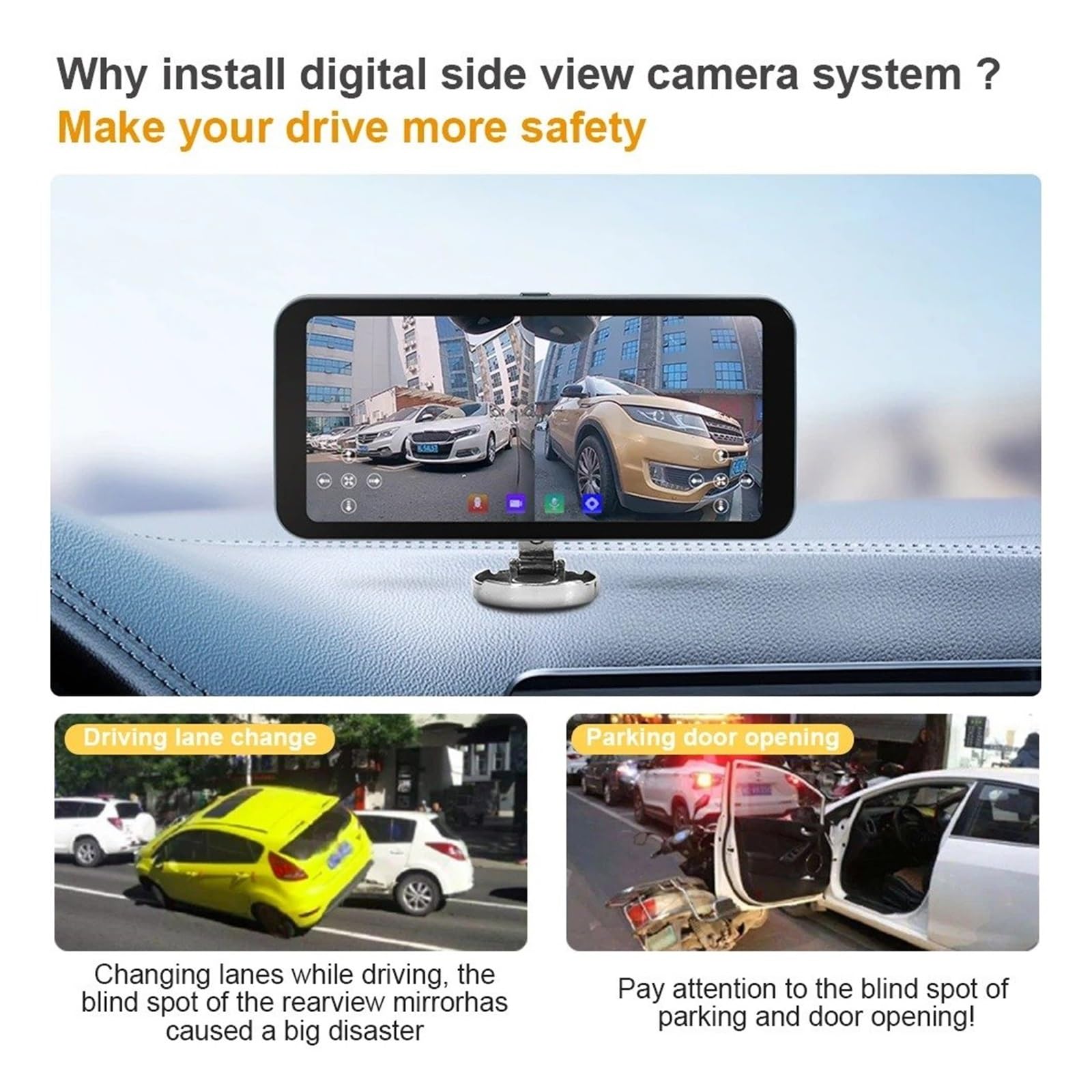 Blind Spot Camera System with 6.25" Monitor