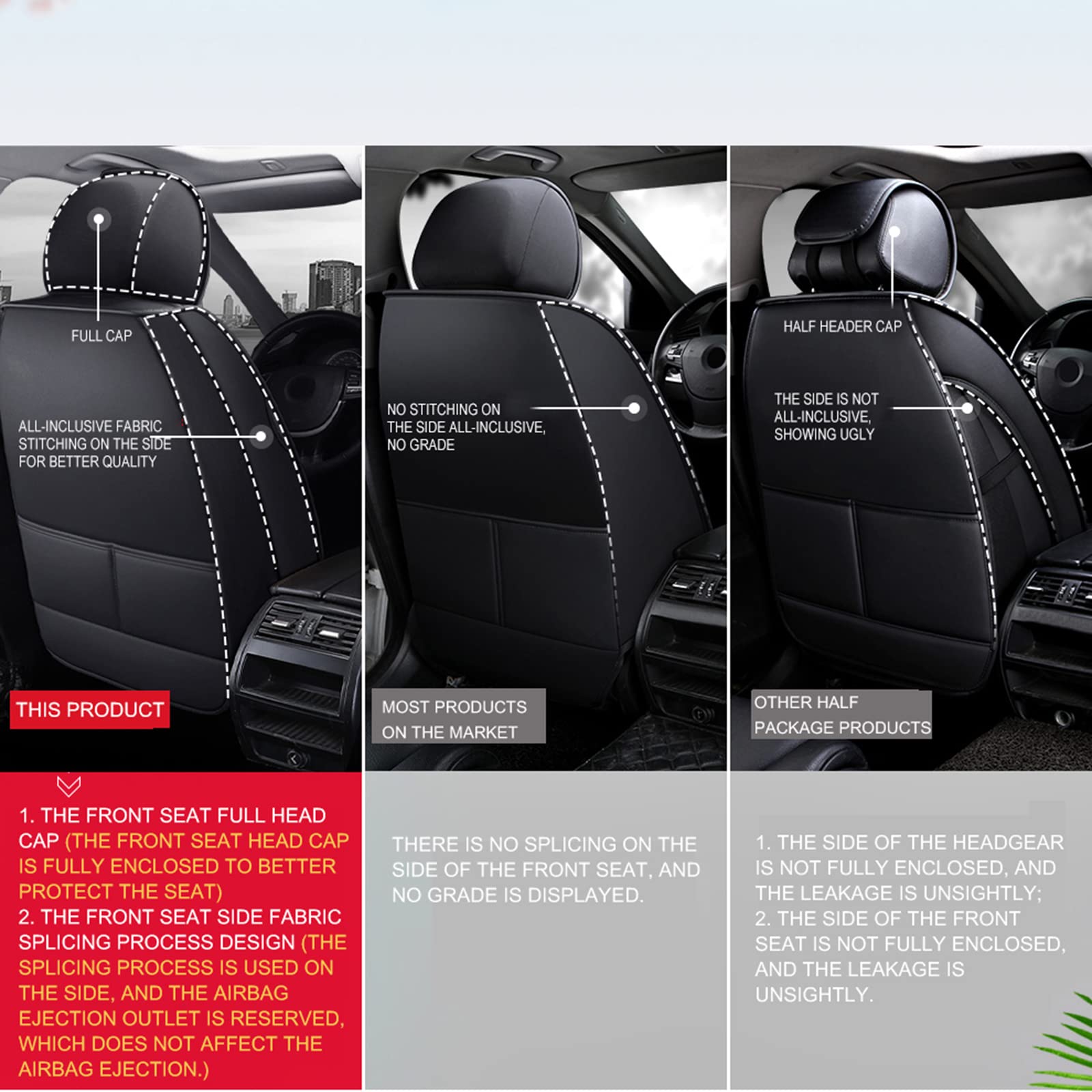 Universal Ice Silk Car Seat Cover Set (5-Seat)