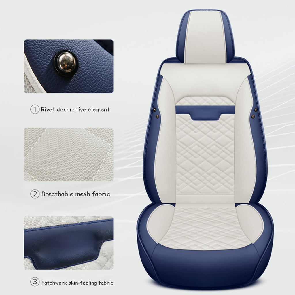 Universal Leather Car Seat Cover Set (5-Seat)