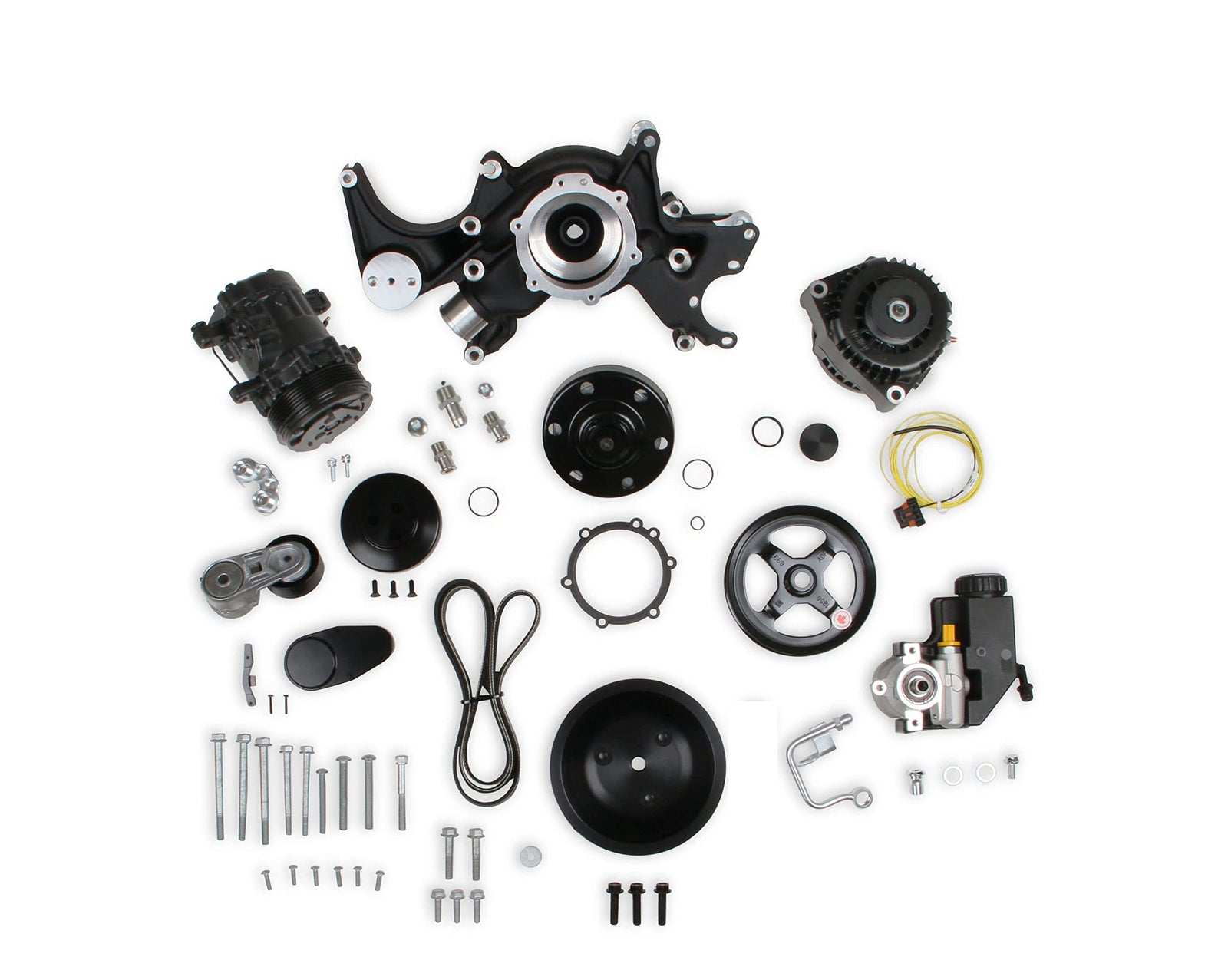 SBC Front Accessory Drive Conversion Kit with A/C & Power Steering