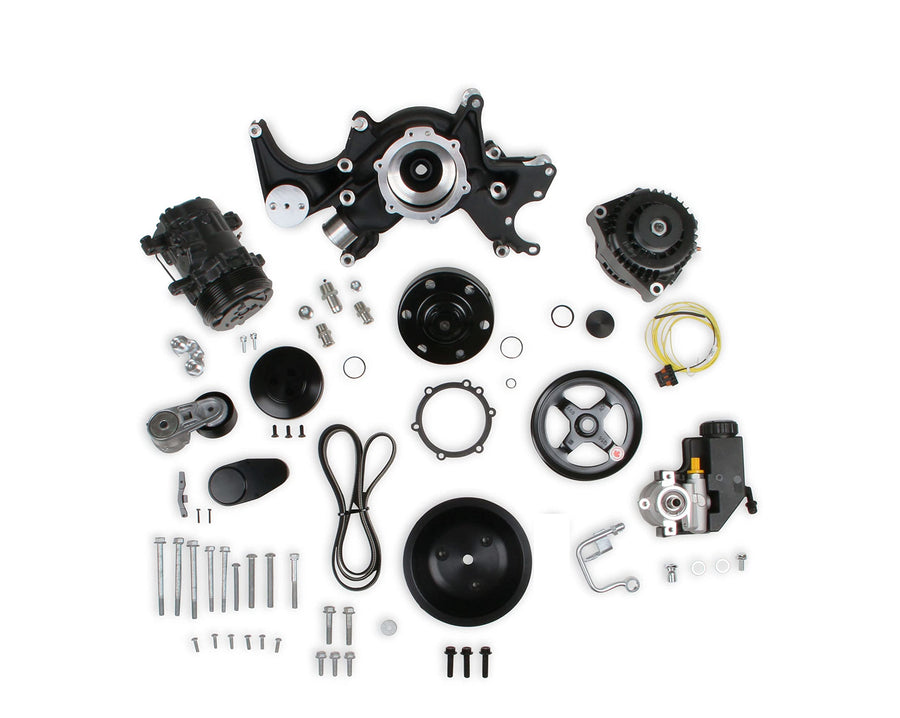 SBC Front Accessory Drive Conversion Kit with A/C & Power Steering