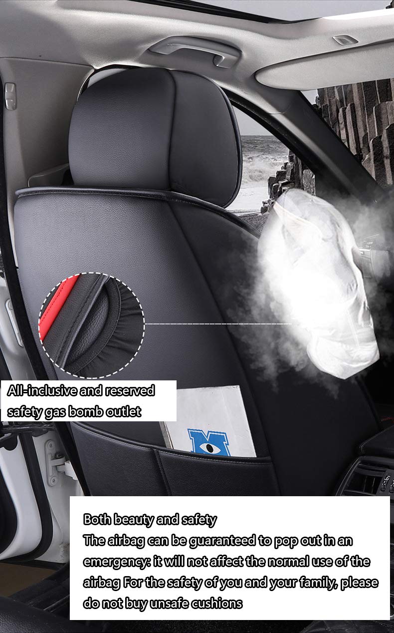 Universal Faux Leather Car Seat Cover Set