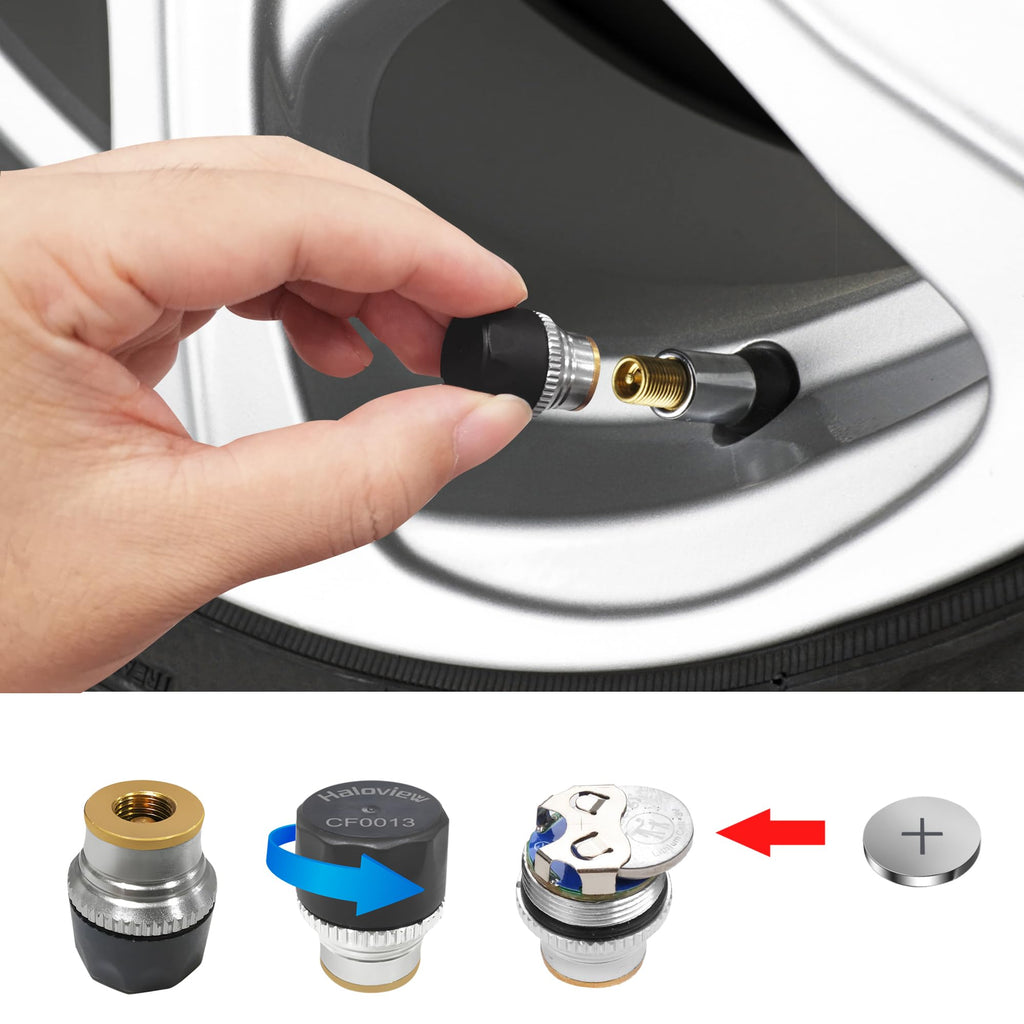 Wireless Backup Camera & TPMS System with 6 Sensors