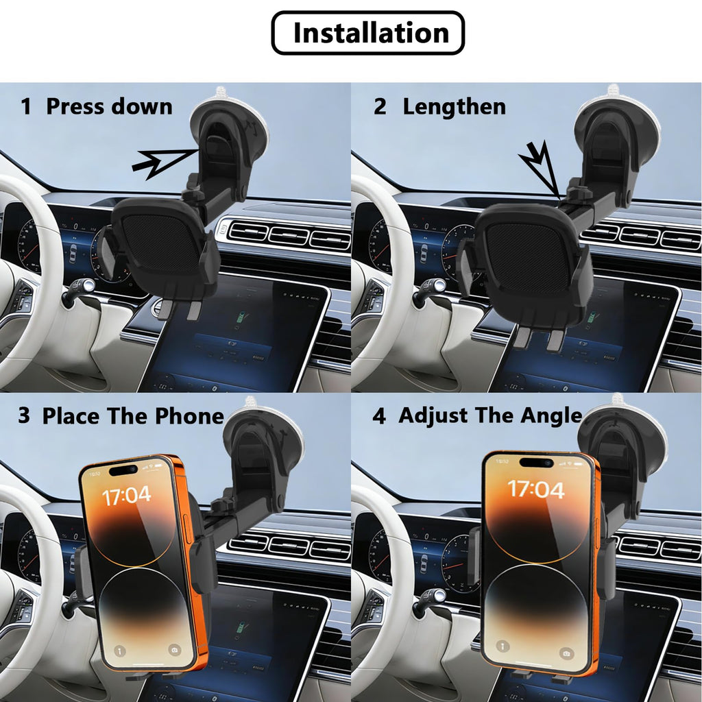 360° Windshield Phone Mount Universal Fit