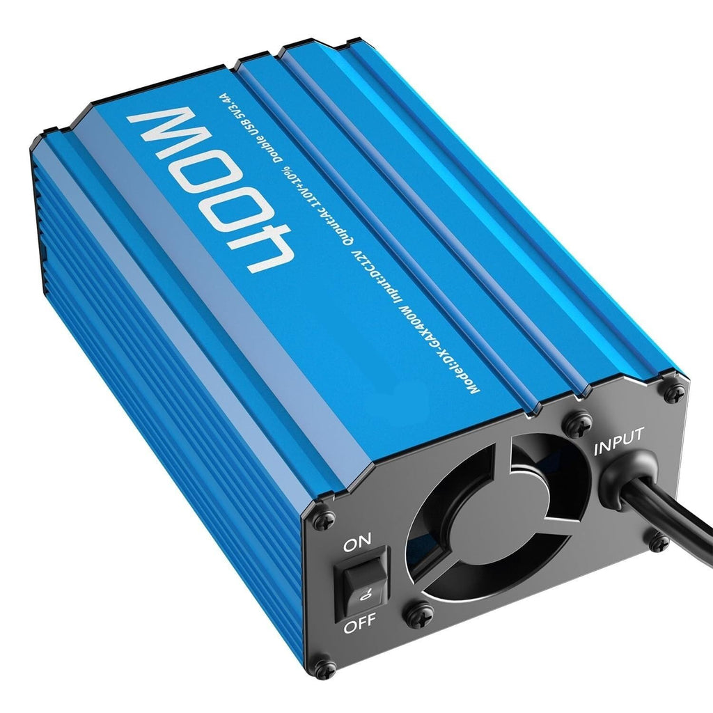 400W Car Power Inverter 12V DC to AC with USB Ports