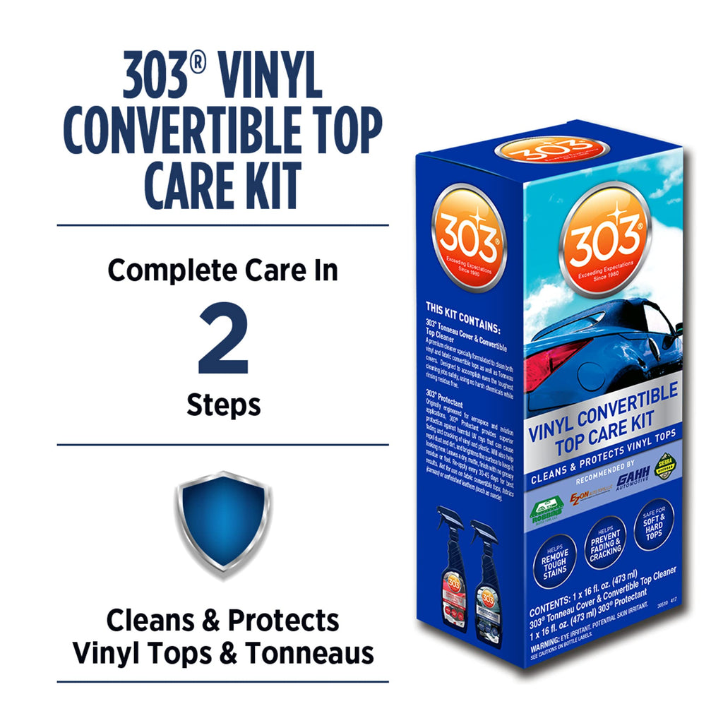 303 Convertible Vinyl Top Cleaning and Care Kit - Cleans And Protects Vinyl Tops