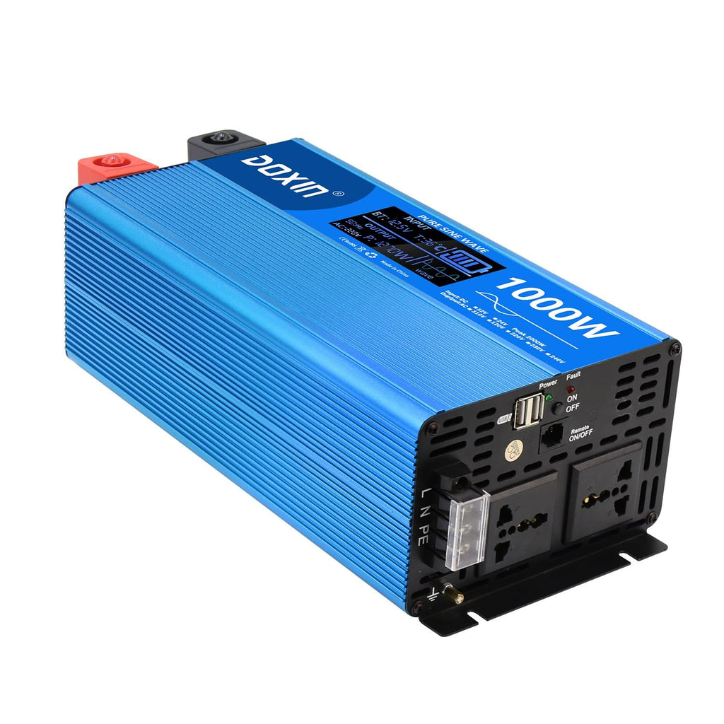 Car Power Inverter 12V/24V DC to AC with USB Ports
