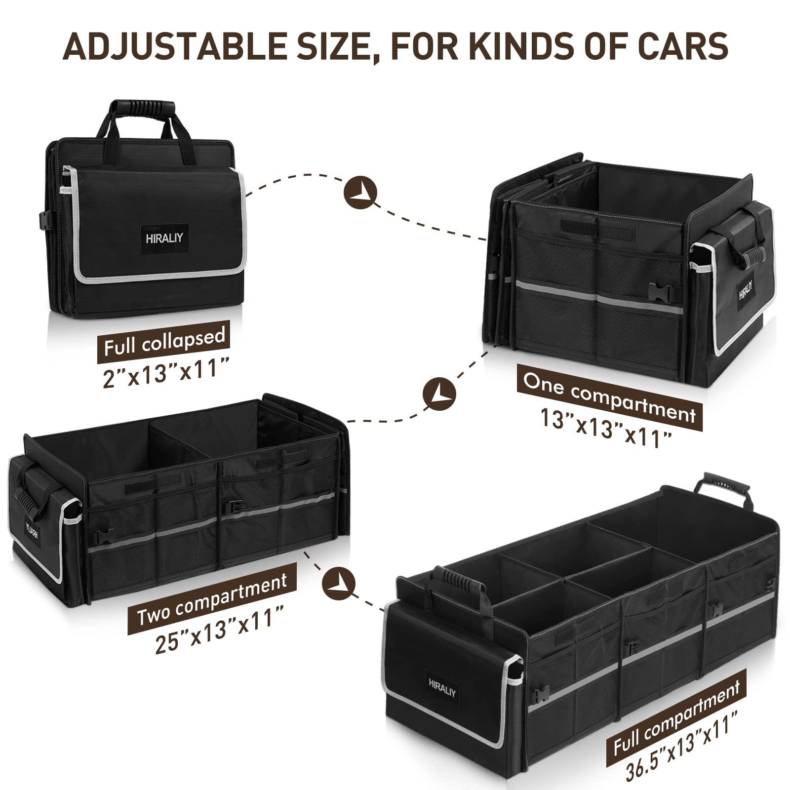 Foldable Trunk Organizer with Cooler Bag