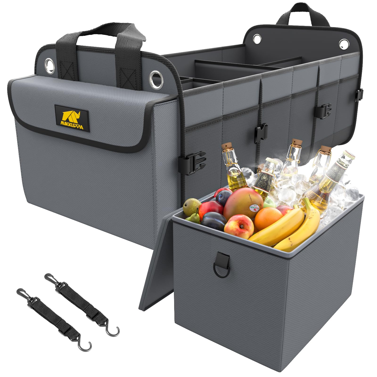 MIKKUPPA Car Trunk Organizer with Cooler Bag