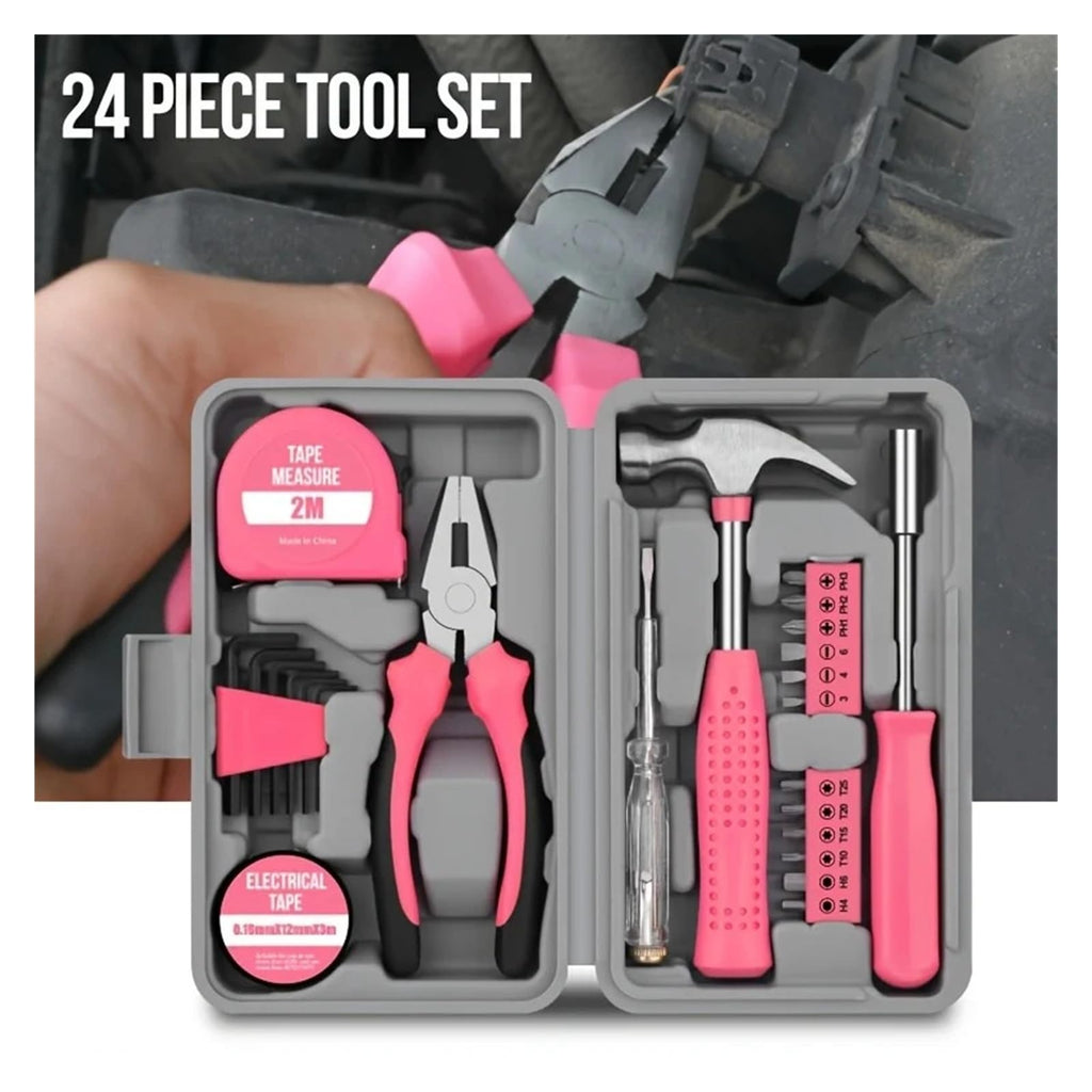 Pink DIY Repair Tool Kit