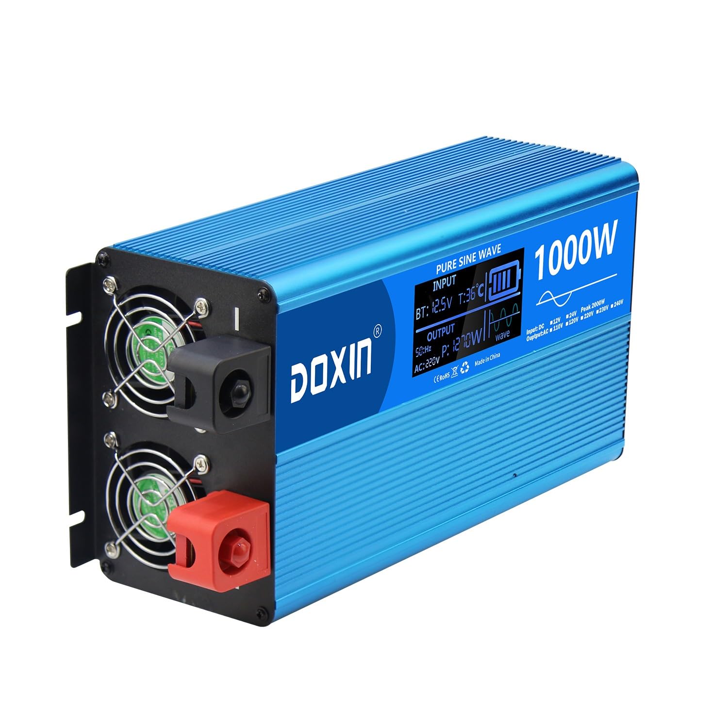 Car Power Inverter 12V/24V DC to AC with USB Ports