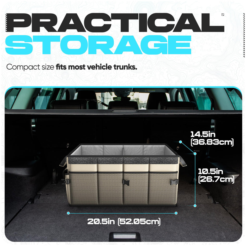 Foldable Multi-Compartment Trunk Organizer