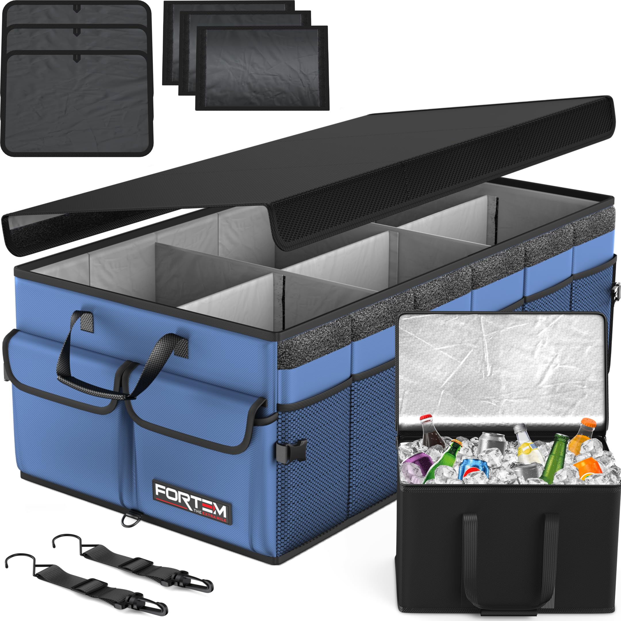 Foldable Multi-Compartment Trunk Organizer