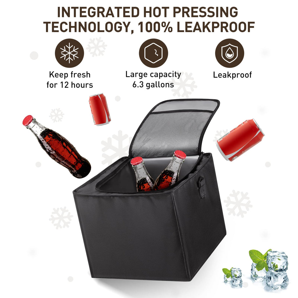 Foldable Trunk Organizer with Cooler Bag