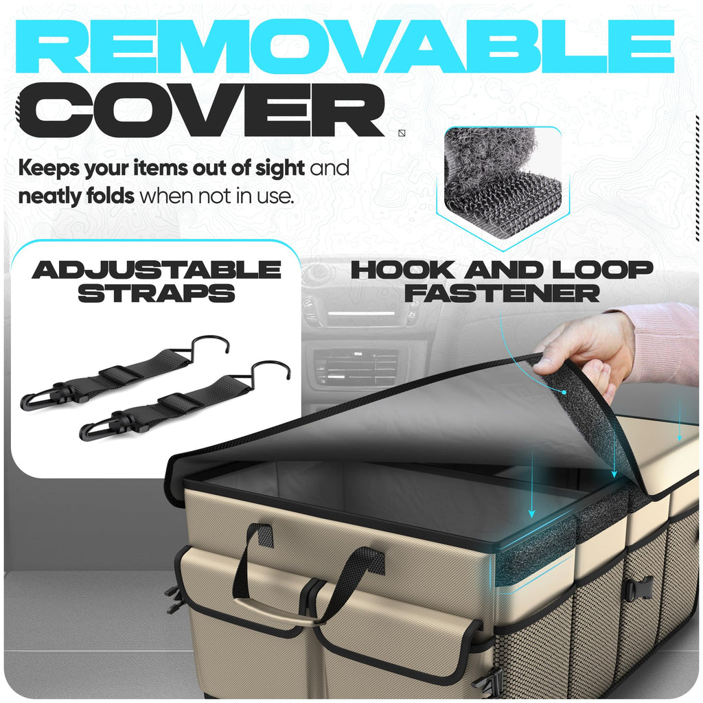 Foldable Multi-Compartment Trunk Organizer