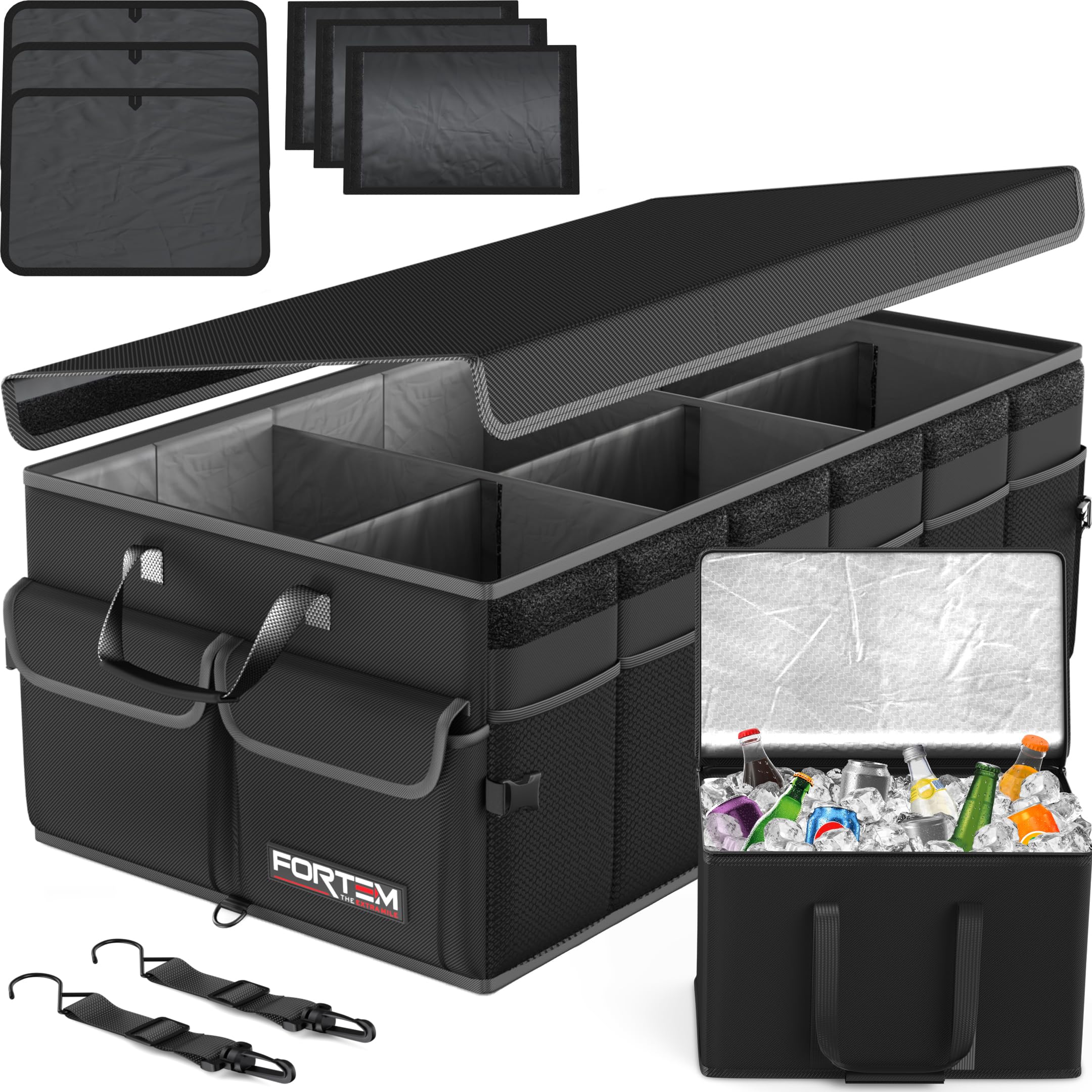 Foldable Multi-Compartment Trunk Organizer