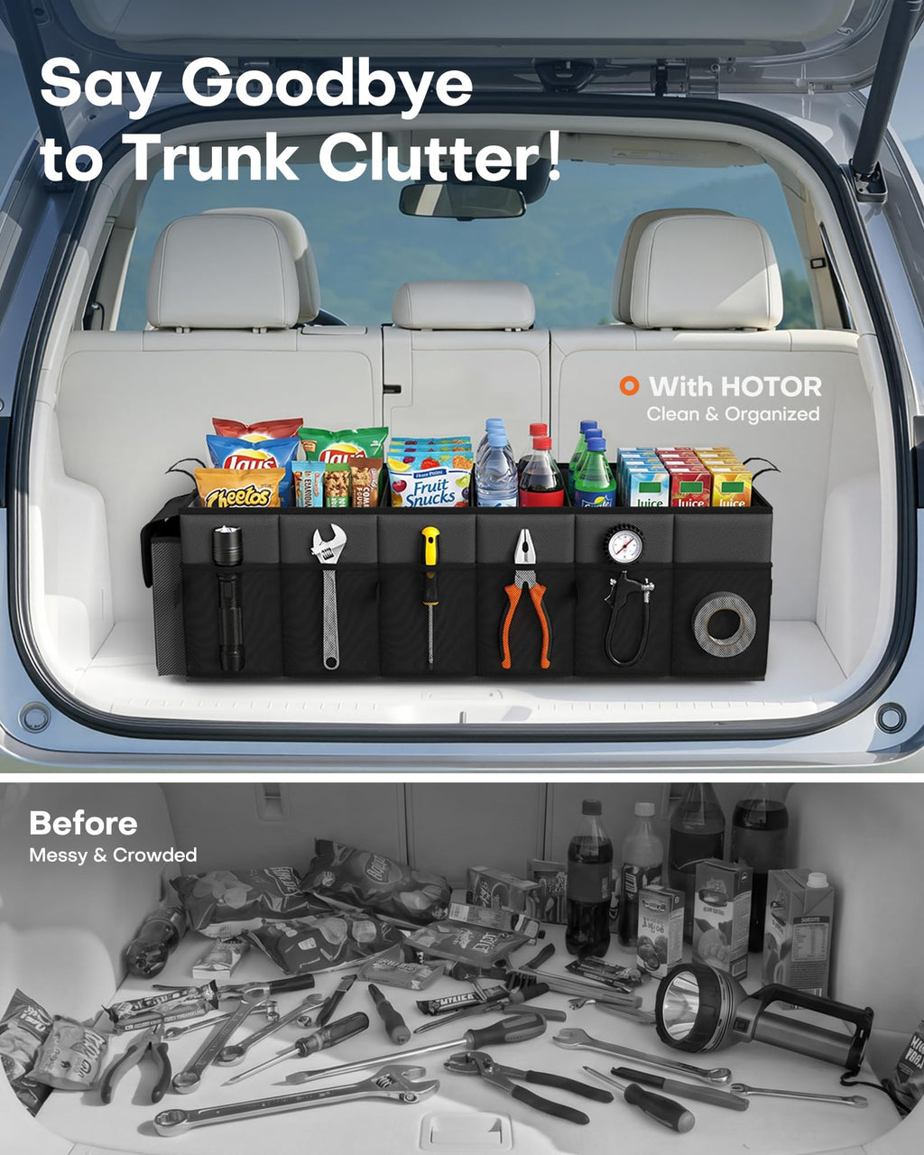 Foldable Trunk Organizer with Cooler