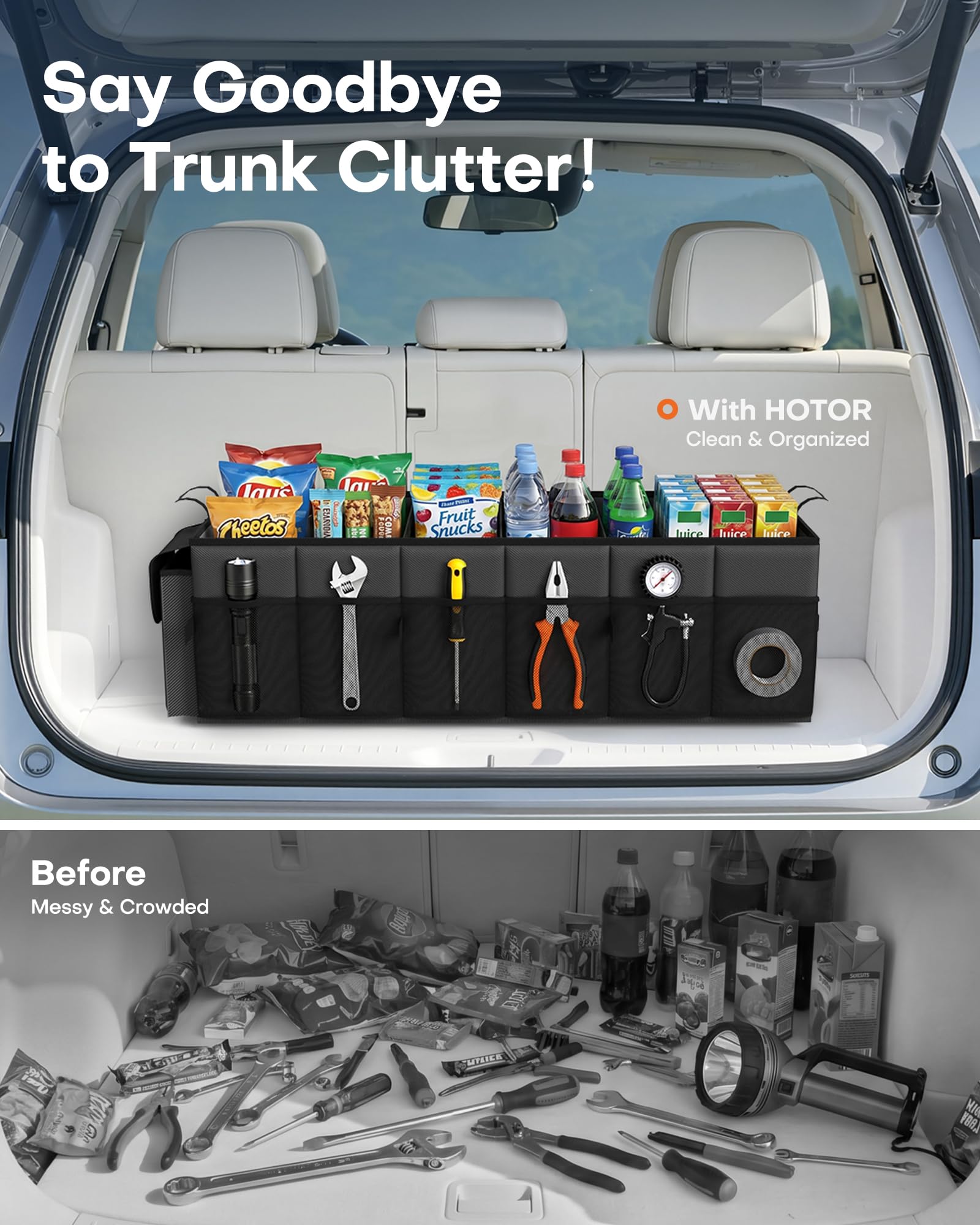 Foldable Trunk Organizer with Cooler