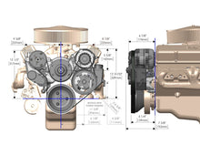SBC Front Accessory Drive Conversion Kit with A/C & Power Steering