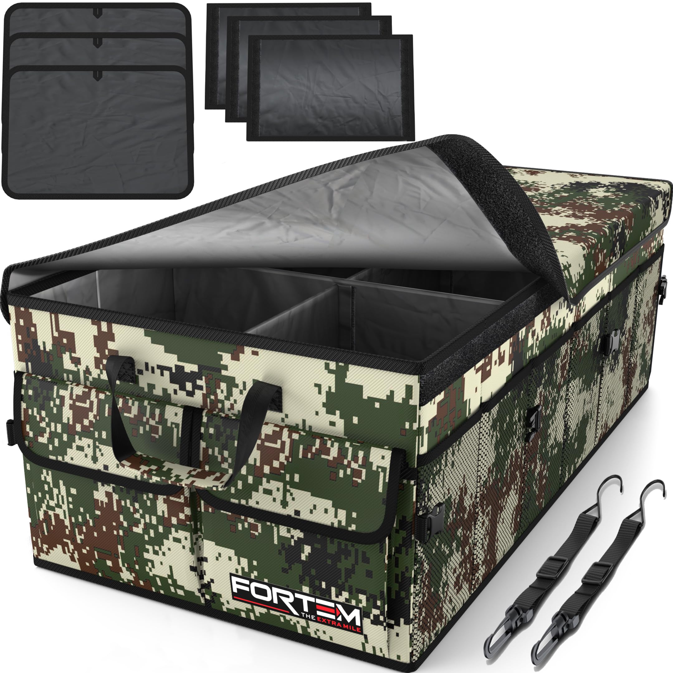 Foldable Multi-Compartment Trunk Organizer