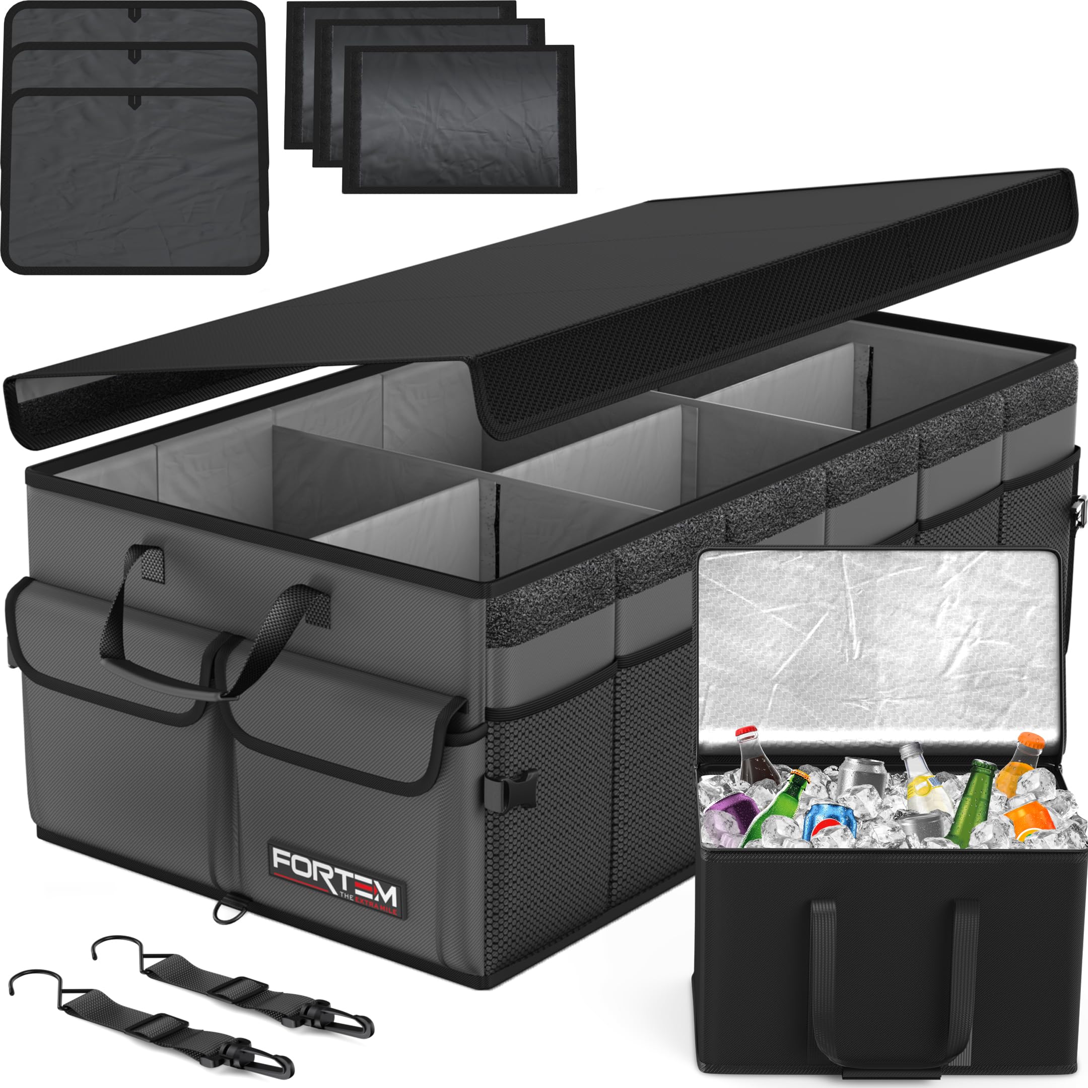Foldable Multi-Compartment Trunk Organizer