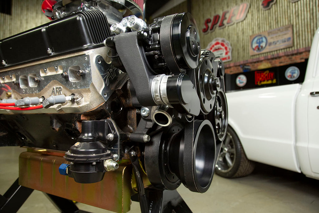 SBC Front Accessory Drive Conversion Kit with A/C & Power Steering