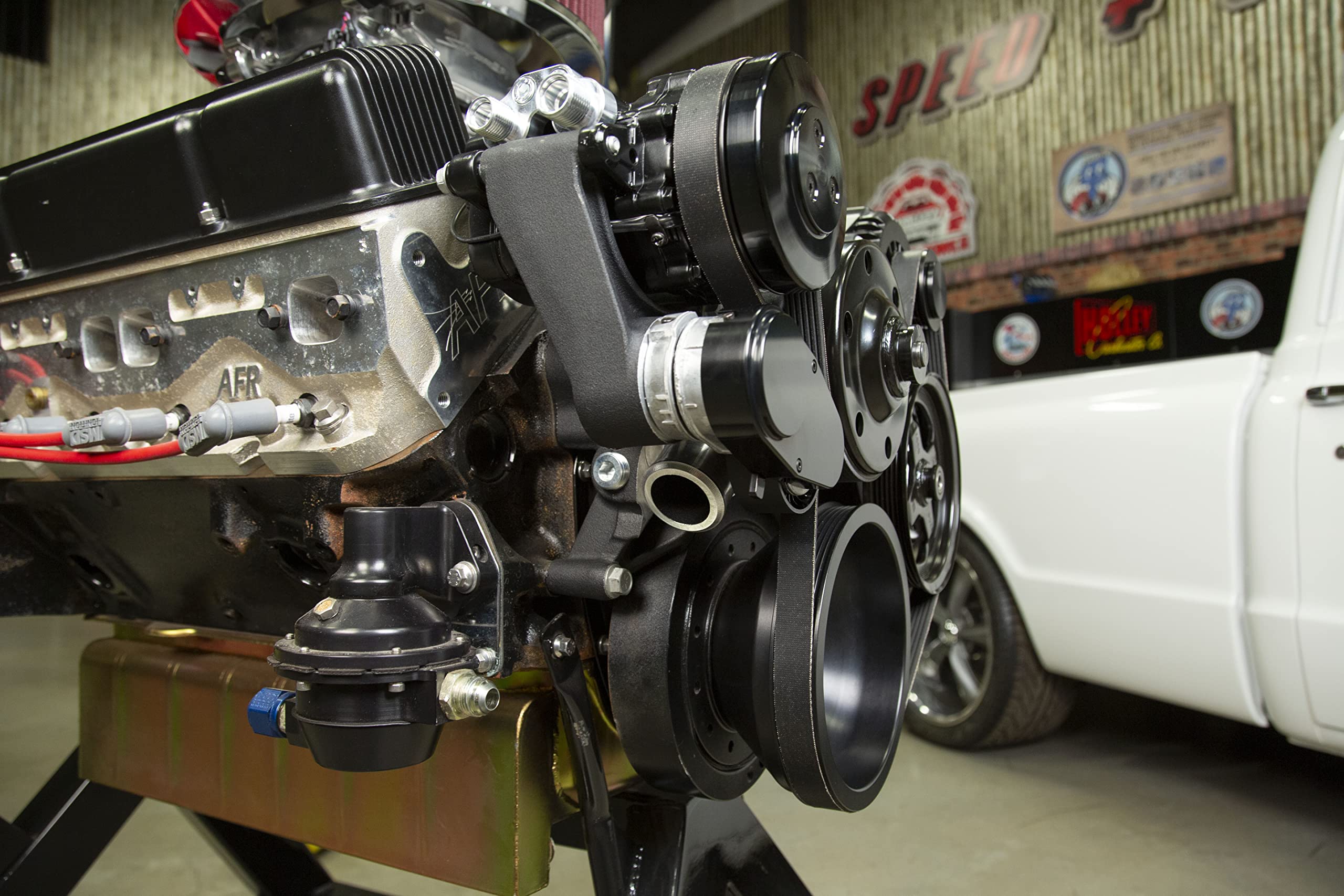 SBC Front Accessory Drive Conversion Kit with A/C & Power Steering