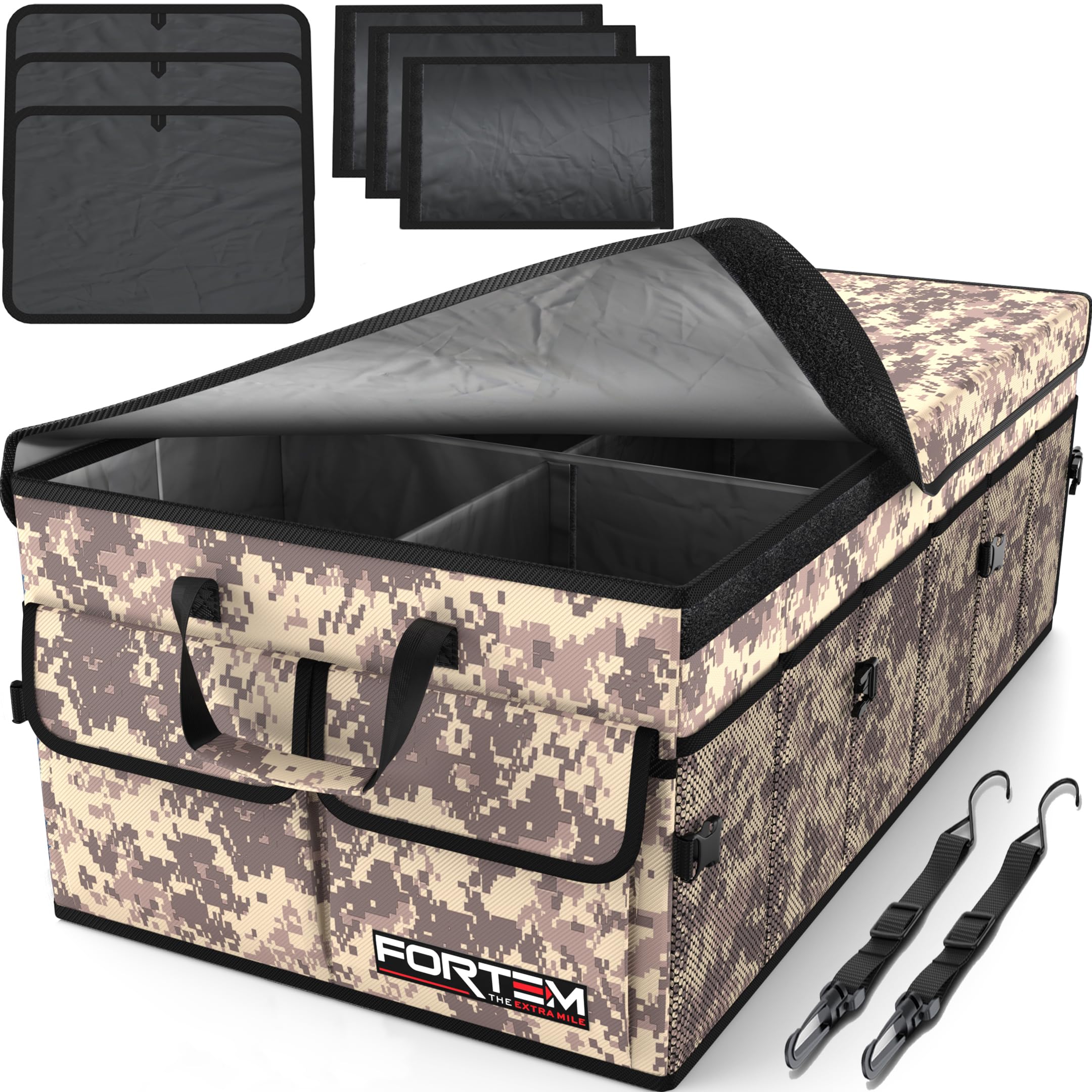 Foldable Multi-Compartment Trunk Organizer