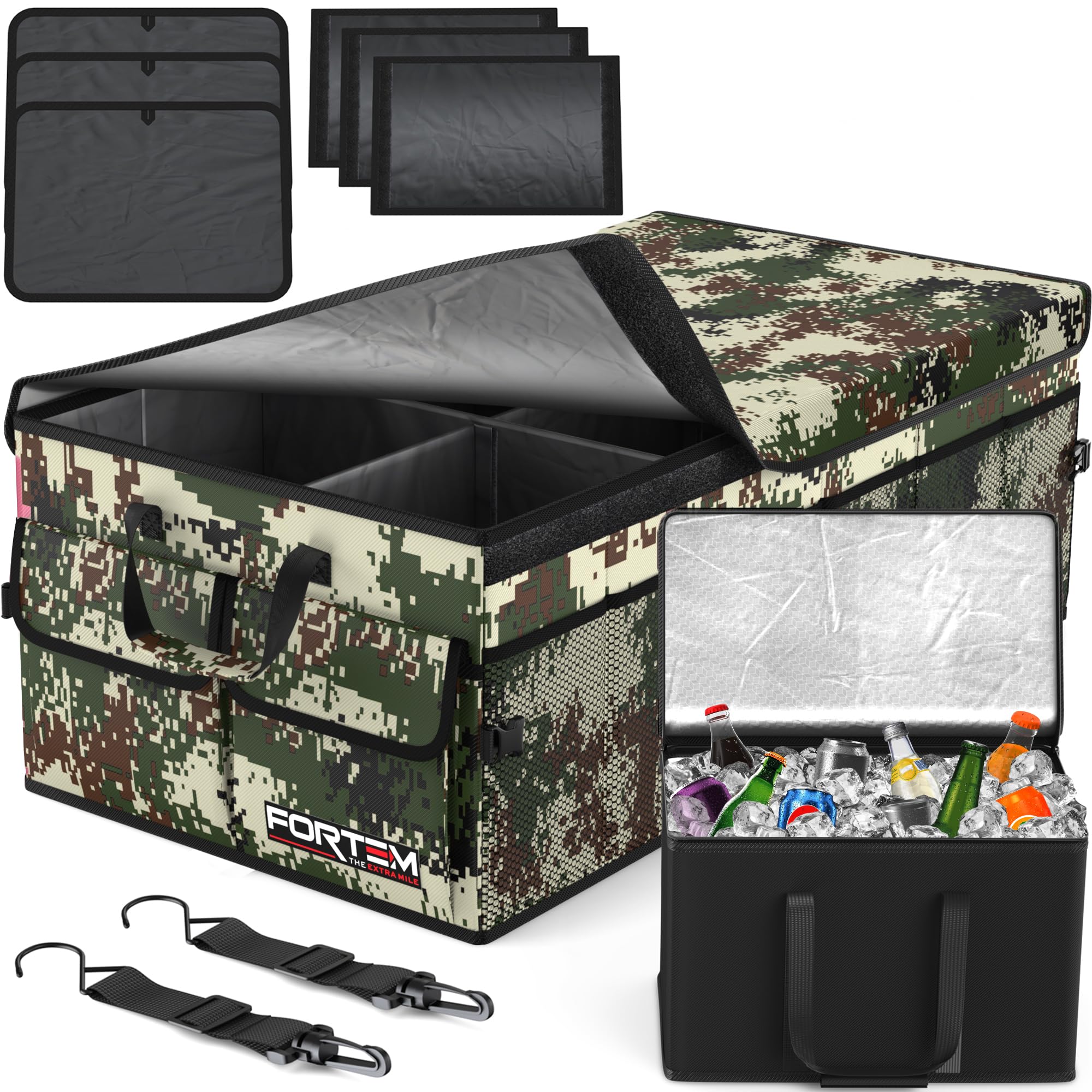 Foldable Multi-Compartment Trunk Organizer