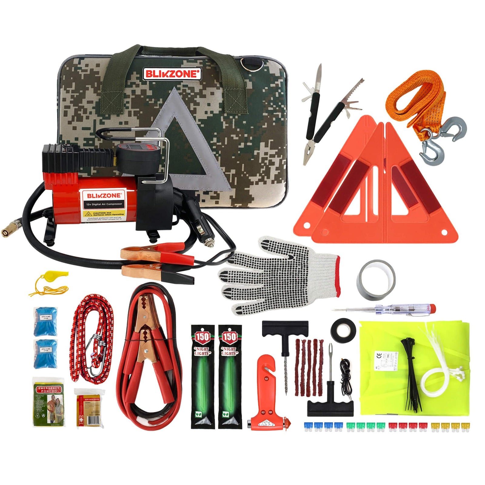 Car Emergency Roadside Kit with Air Compressor
