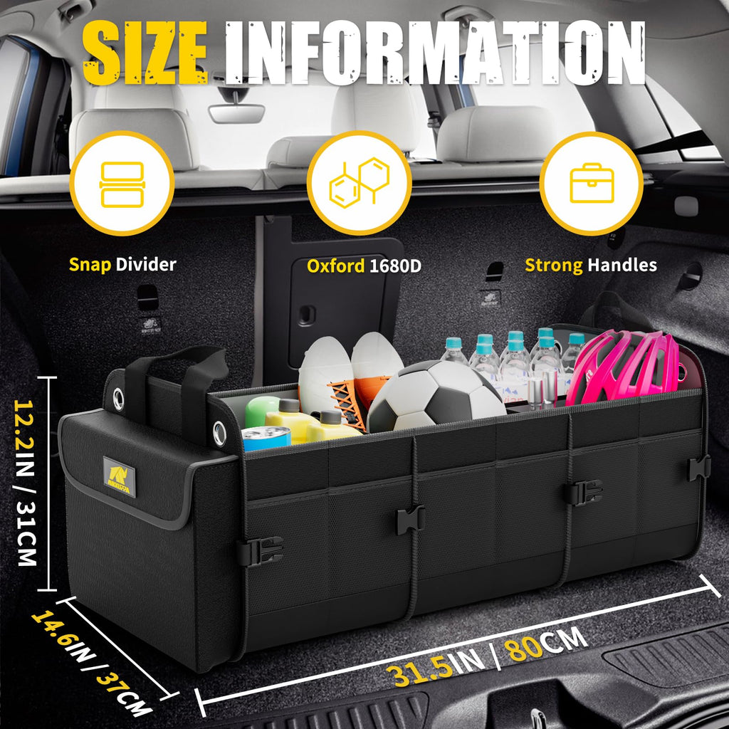 MIKKUPPA Car Trunk Organizer with Cooler Bag