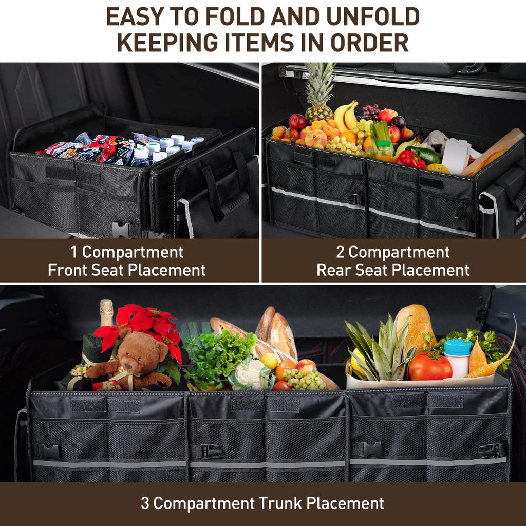 Foldable Trunk Organizer with Cooler Bag